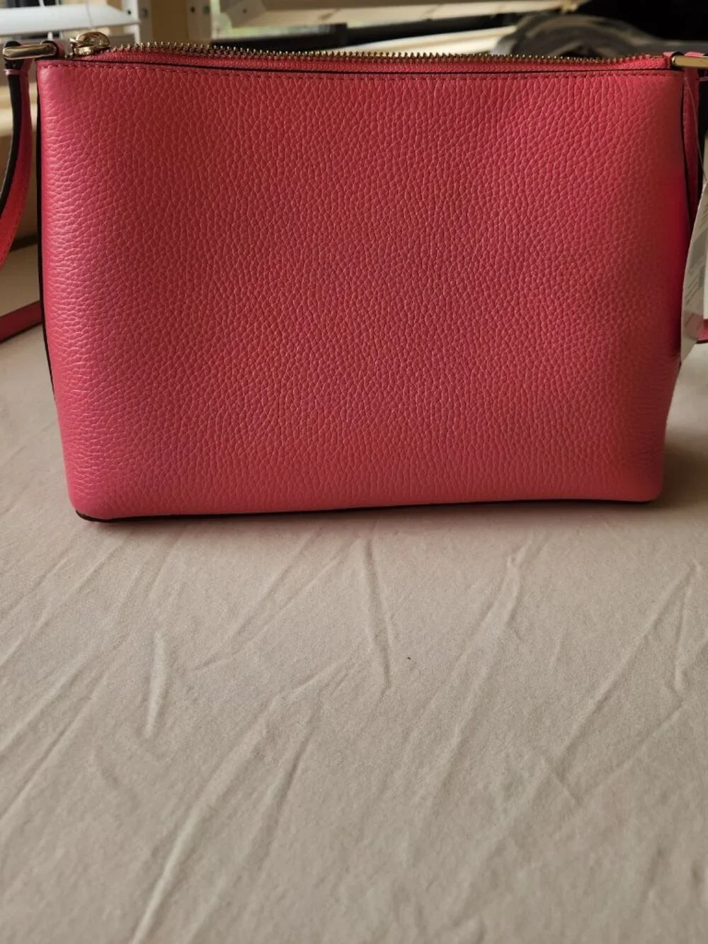 Kate Spade Harlow Crossbody Bag Bright Blox Pink Pebbled Leather NWT